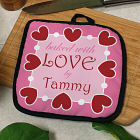 Personalized Baked With Love Pot Holder